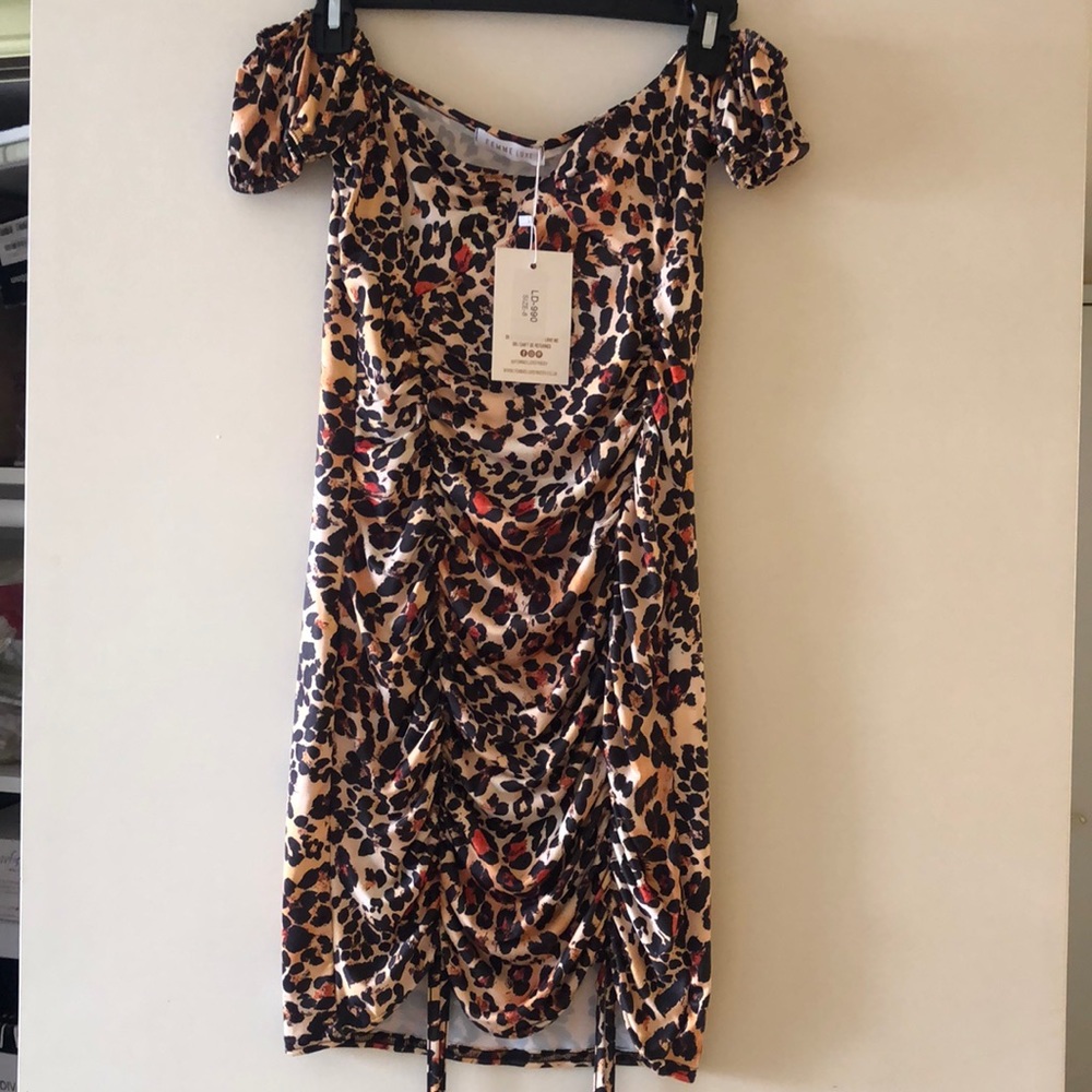 Animal print dress